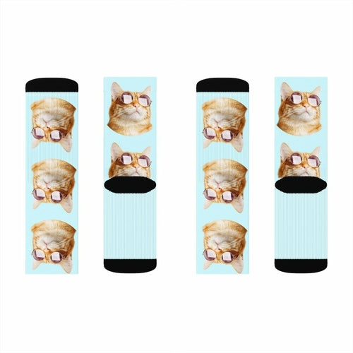 Sick Socks – Chat Lunettes