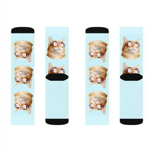 Sick Socks – Chat Lunettes